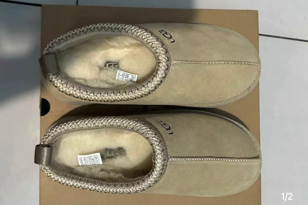UGG Style Tazz Slippers shoes snow boots men's and women's sheepskin and fur slippers winter 2025