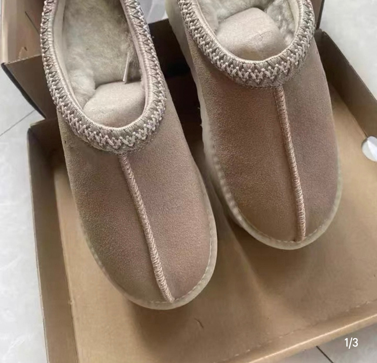 UGG Style Tazz Slippers shoes snow boots men's and women's sheepskin and fur slippers winter 2025