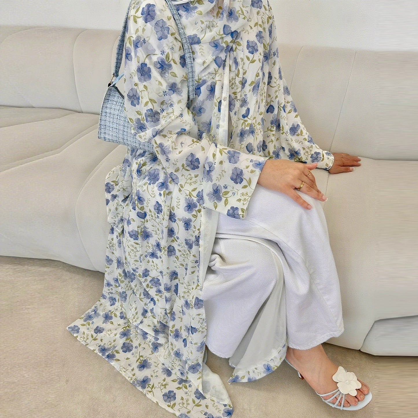 Floral Print Abaya