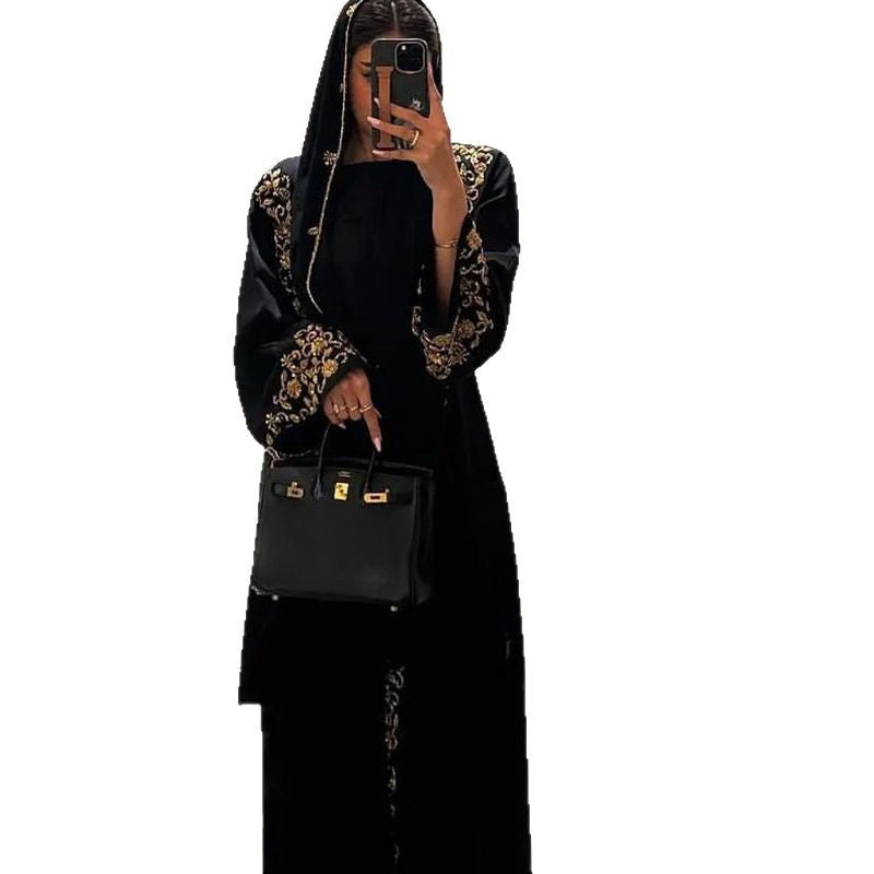 Embellished Black Abaya
