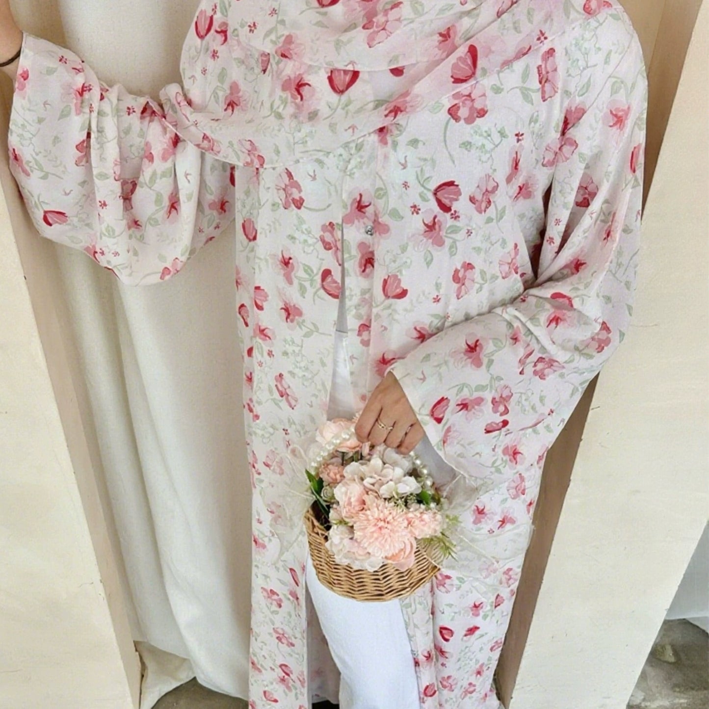Floral Print Abaya