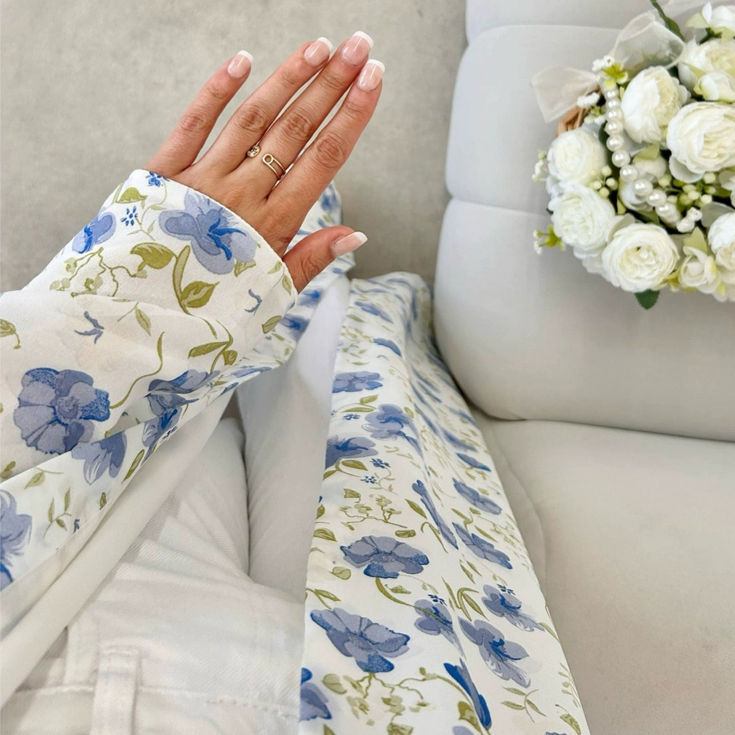 Floral Print Abaya