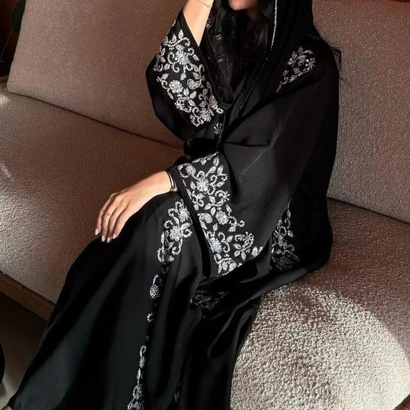Embellished Black Abaya