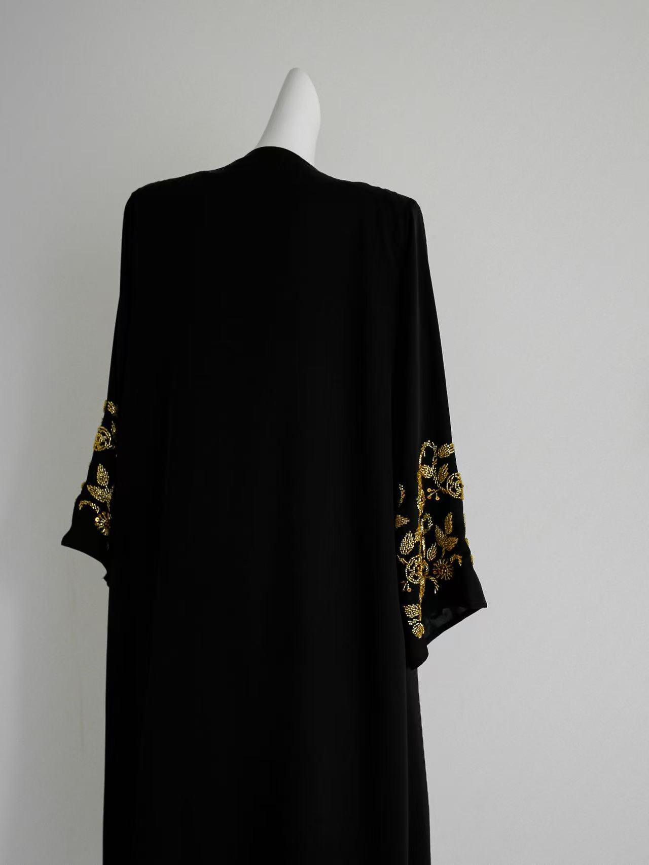 Embellished Black Abaya