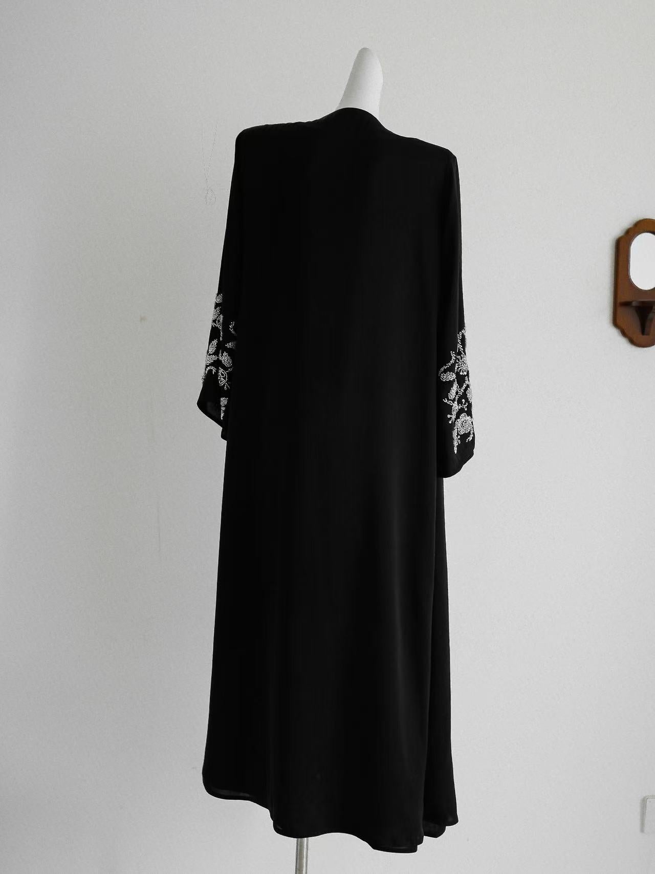 Embellished Black Abaya