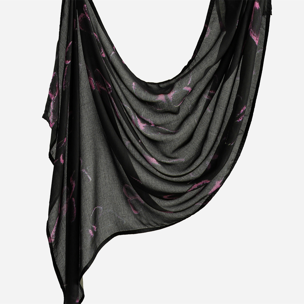 Southeast Asia's best-selling Bali yarn digital print versatile long scarf, fashionable trendy, soft, breathable, shawl headscarf