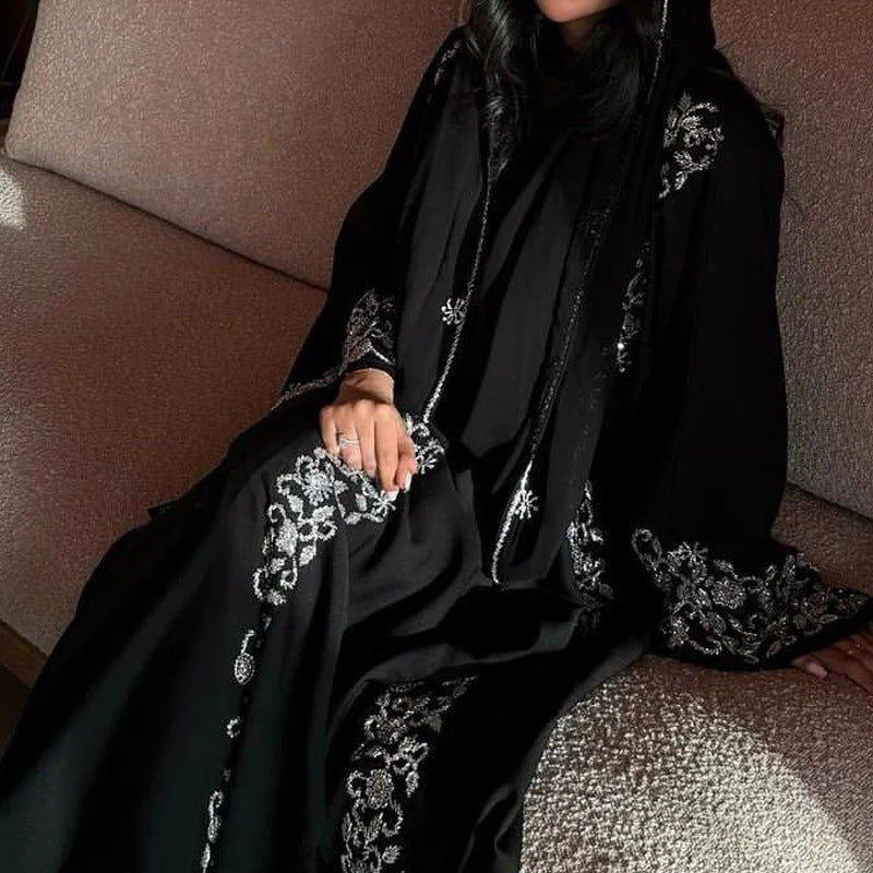 Embellished Black Abaya