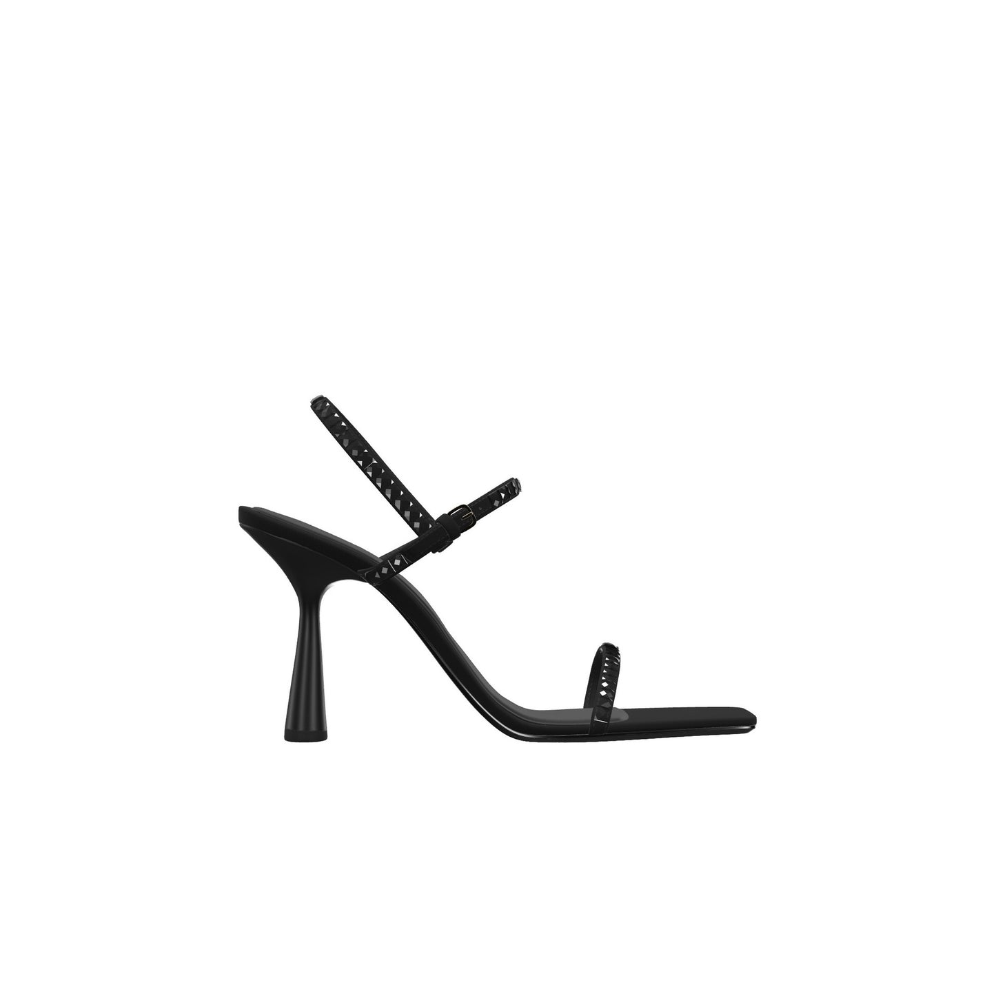 Black Rhinestone Heels
