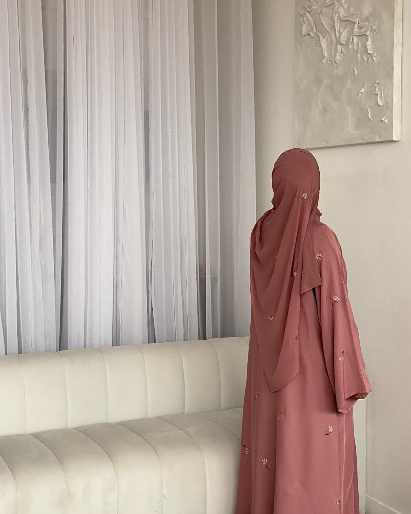 Floral Embroidery Abaya