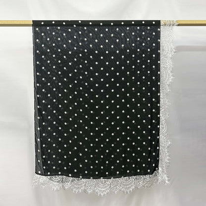 Modal print bohemian fashion lace scarf