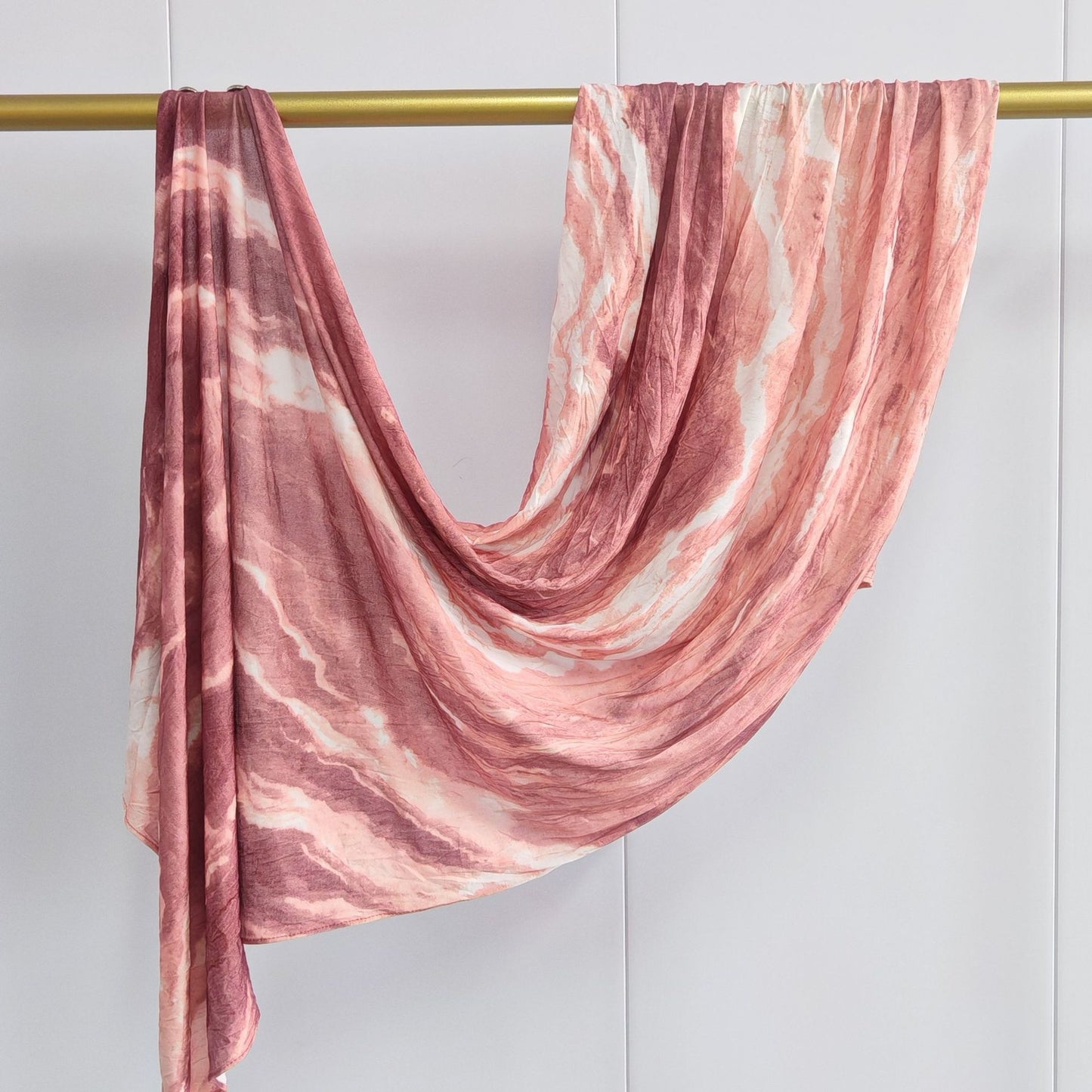 [High Quality Mercerized Cotton Print] Jersey Print Bohemian Watercolor Jersey Print Scarf