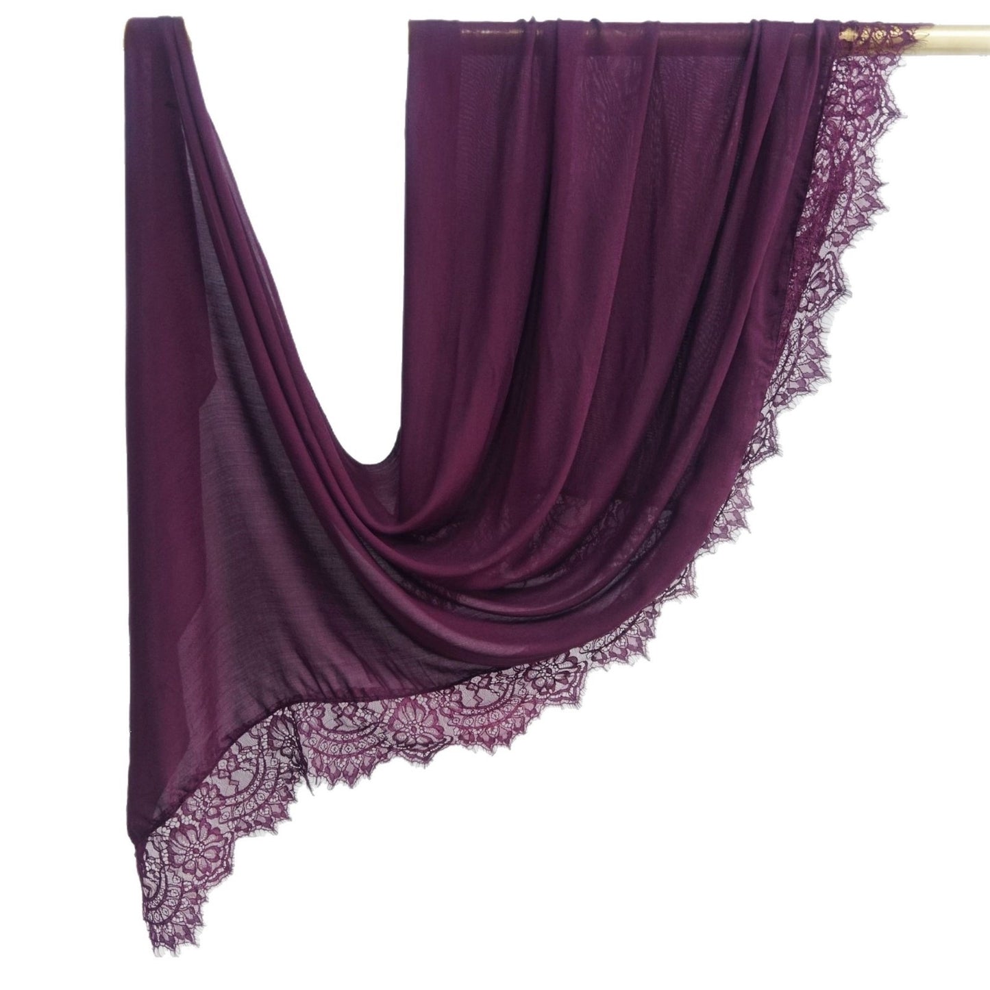 Cross-border explosive Malaysian cotton modal lace silk scarf headscarf skin-friendly, soft and breathable versatile scarf