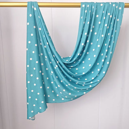 [High Quality Mercerized Cotton Print] Jersey Print Bohemian Watercolor Jersey Print Scarf