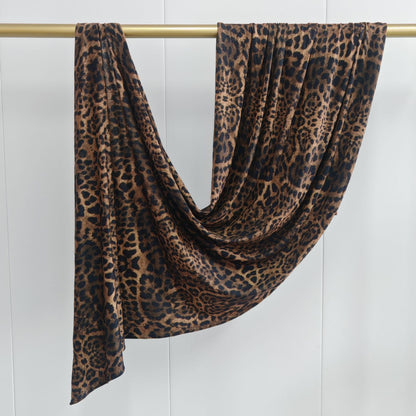 [High Quality Mercerized Cotton Print] Jersey Print Bohemian Watercolor Jersey Print Scarf