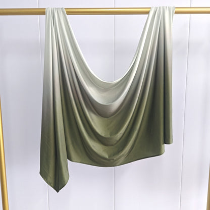 [Liquid jersey gradient] gradient liquid jersey premium Liquid Jersey hand-painted scarf for women