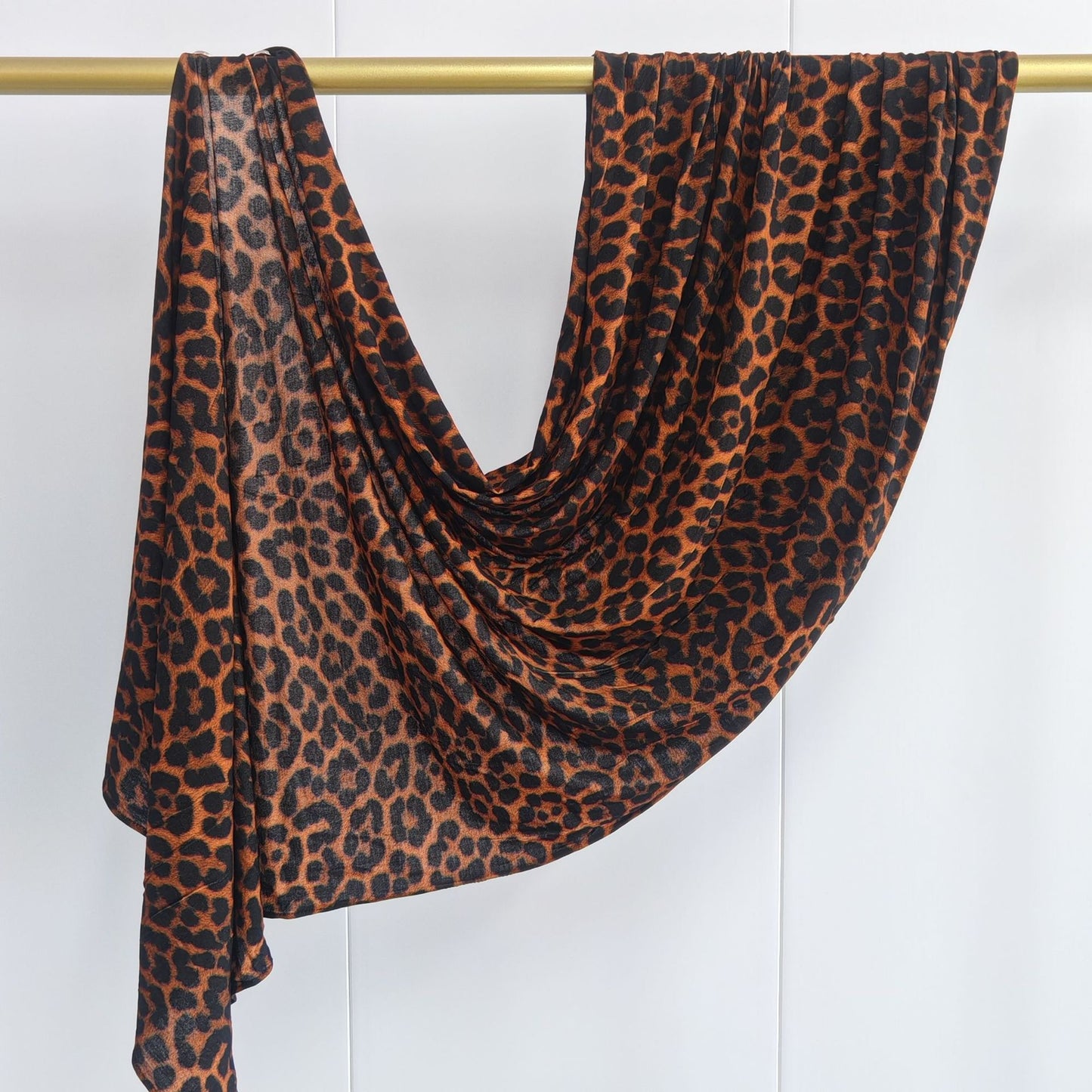 [High Quality Mercerized Cotton Print] Jersey Print Bohemian Watercolor Jersey Print Scarf