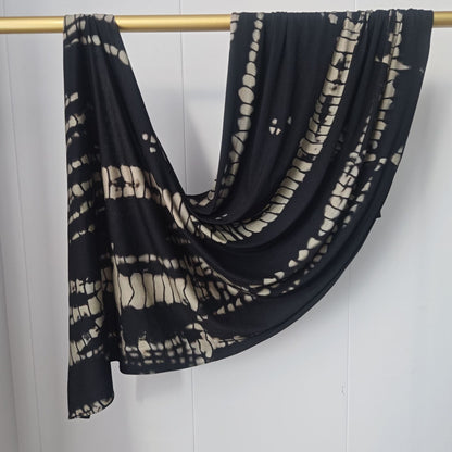 [High Quality Mercerized Cotton Print] Jersey Print Bohemian Watercolor Jersey Print Scarf