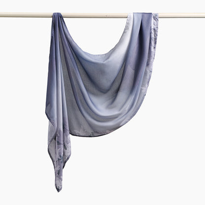 Southeast Asia's best-selling Bali yarn digital print versatile long scarf, fashionable trendy, soft, breathable, shawl headscarf