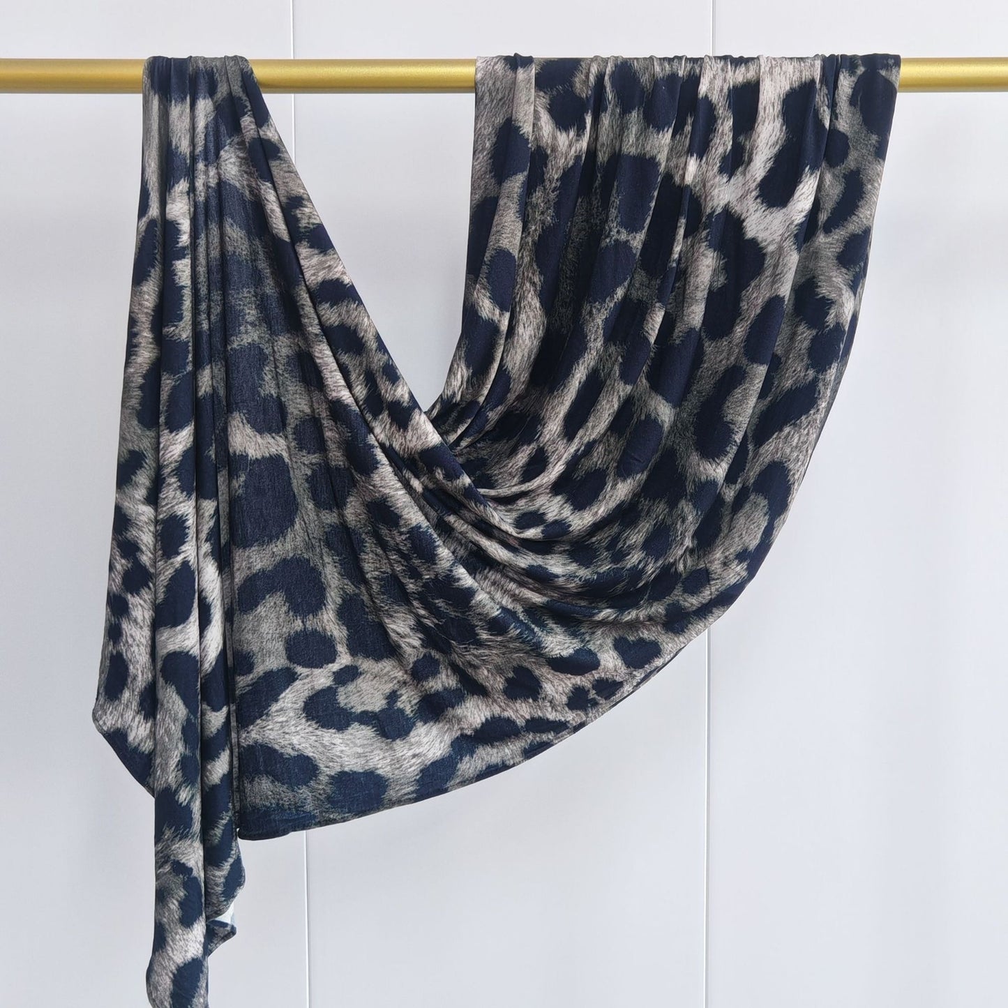 [High Quality Mercerized Cotton Print] Jersey Print Bohemian Watercolor Jersey Print Scarf