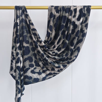 [High Quality Mercerized Cotton Print] Jersey Print Bohemian Watercolor Jersey Print Scarf
