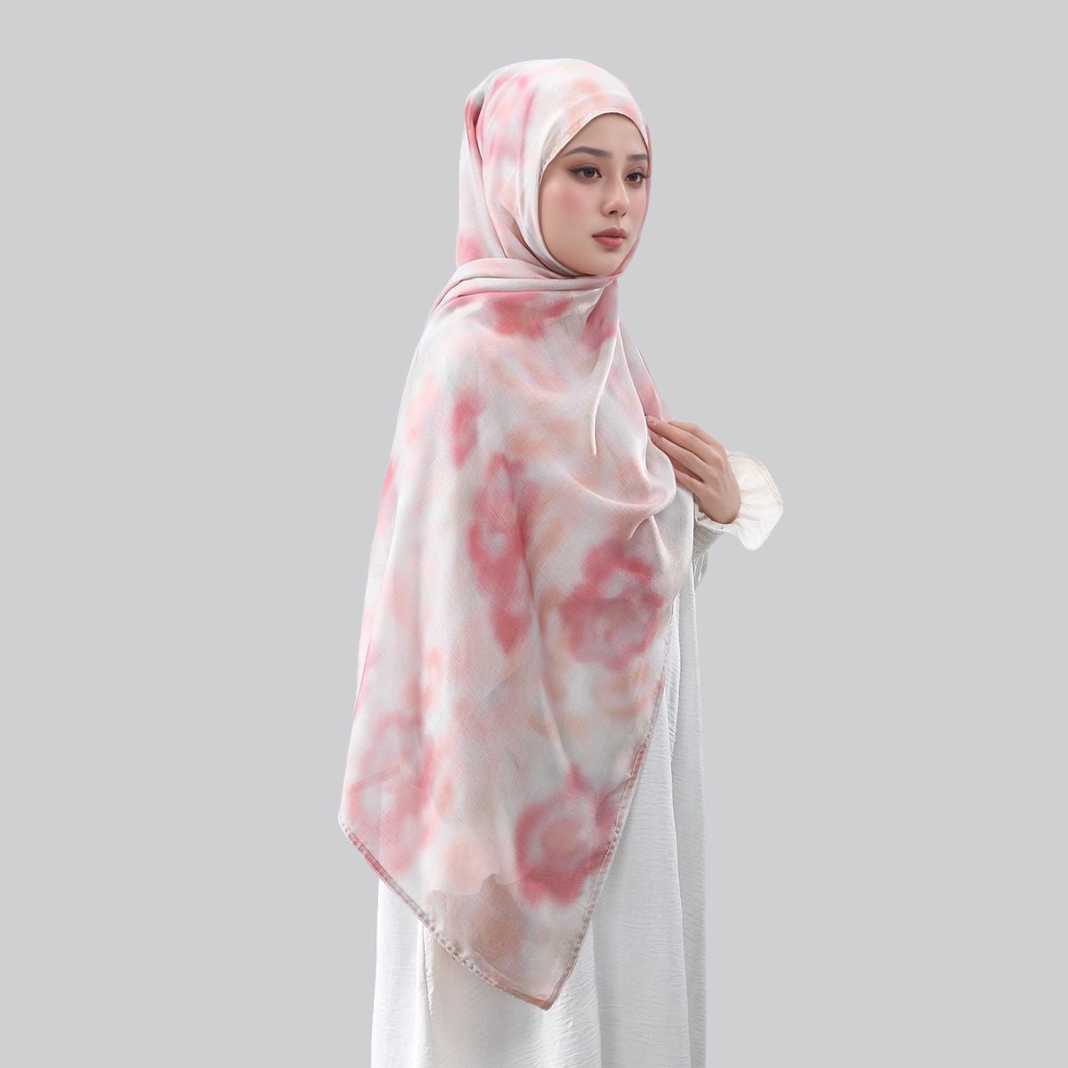 Southeast Asia's best-selling Bali yarn digital print versatile long scarf, fashionable trendy, soft, breathable, shawl headscarf