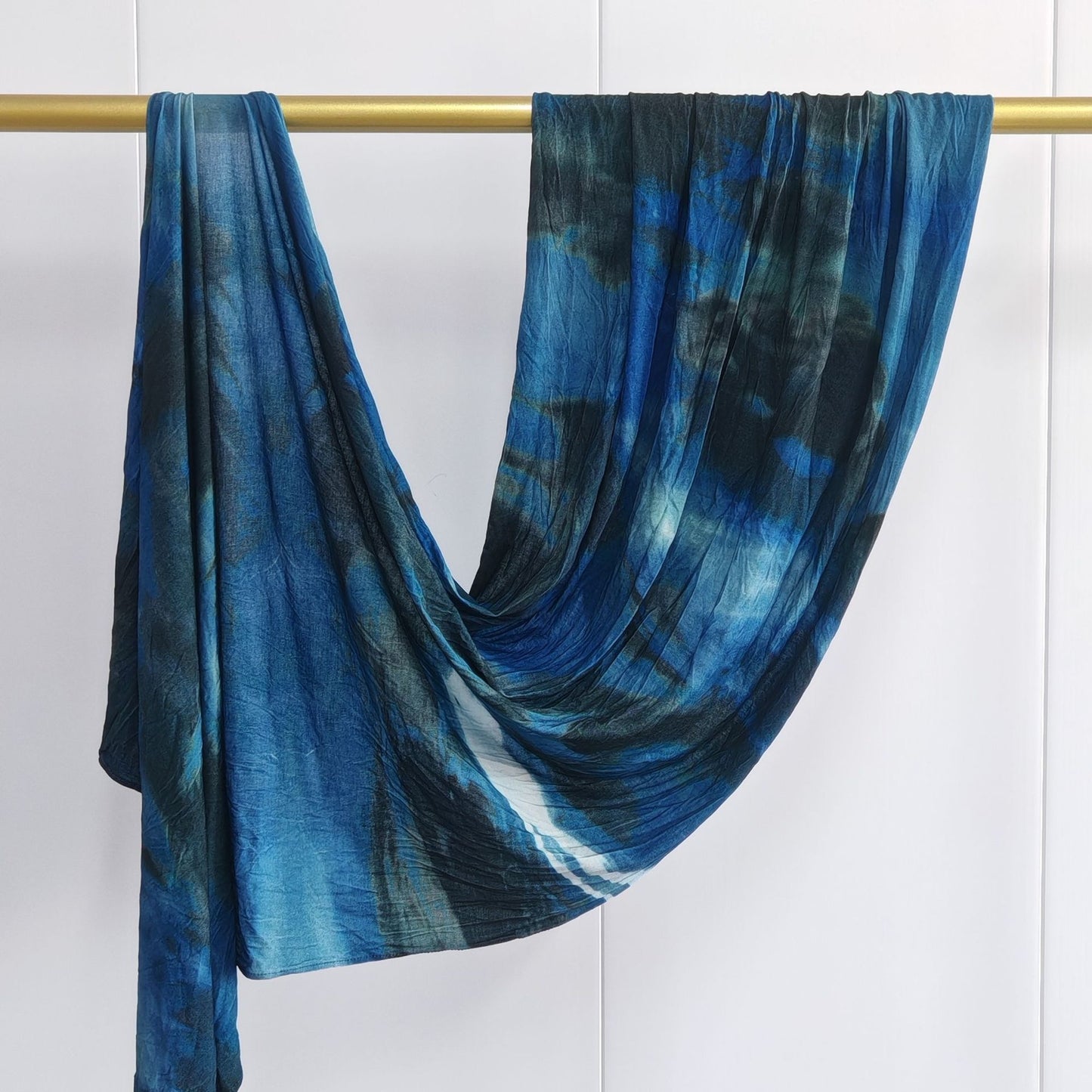 [High Quality Mercerized Cotton Print] Jersey Print Bohemian Watercolor Jersey Print Scarf