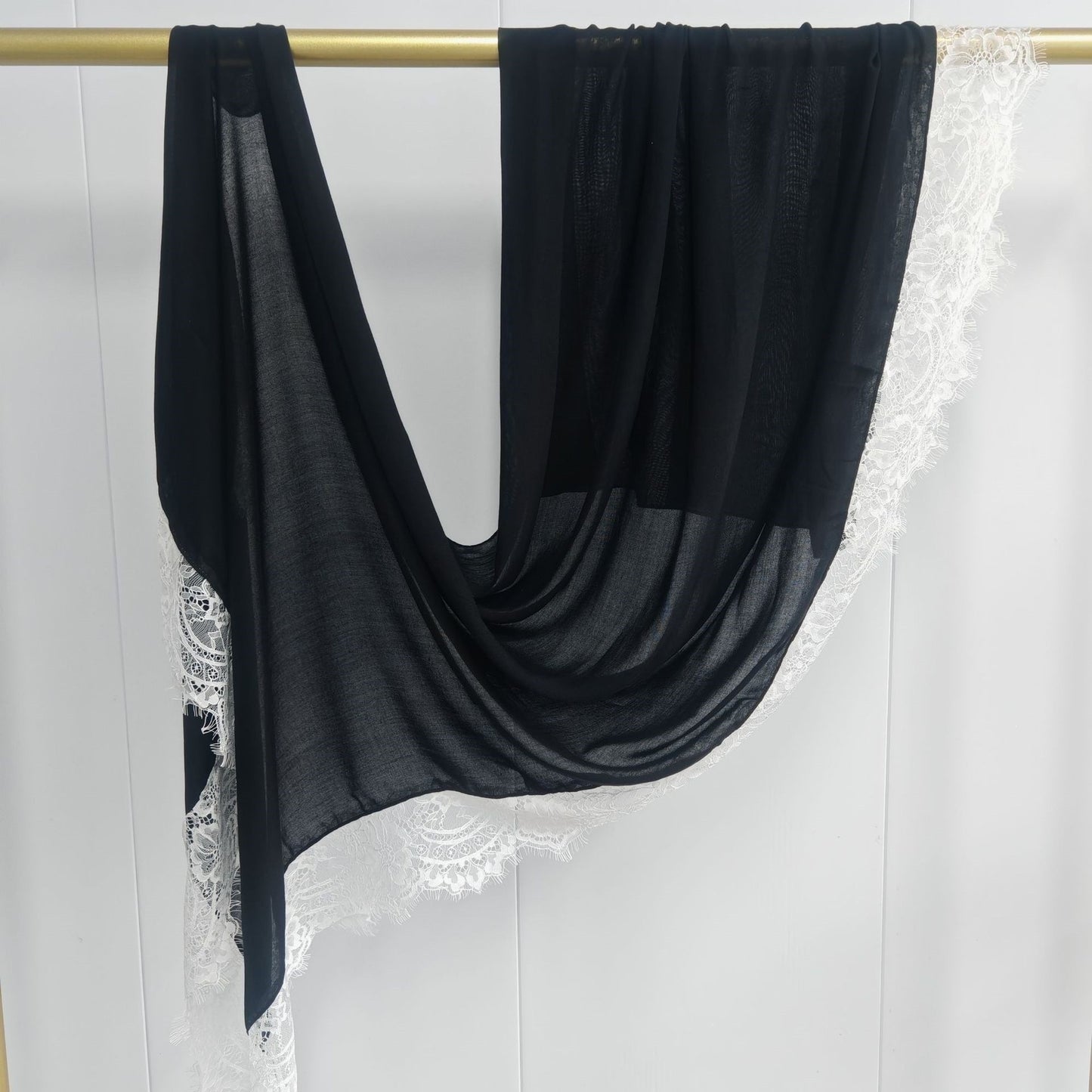 Cross-border explosive Malaysian cotton modal lace silk scarf headscarf skin-friendly, soft and breathable versatile scarf