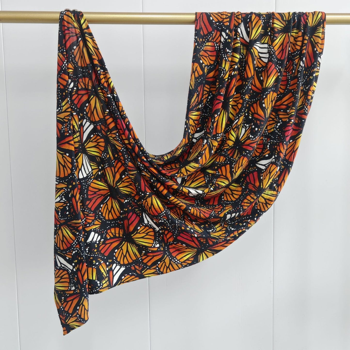 [High Quality Mercerized Cotton Print] Jersey Print Bohemian Watercolor Jersey Print Scarf