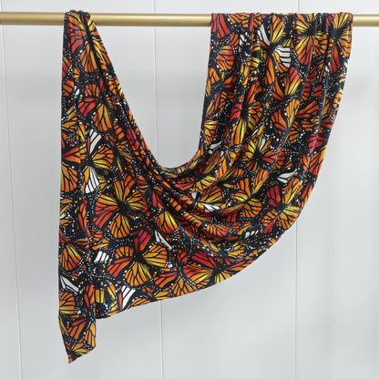 [High Quality Mercerized Cotton Print] Jersey Print Bohemian Watercolor Jersey Print Scarf