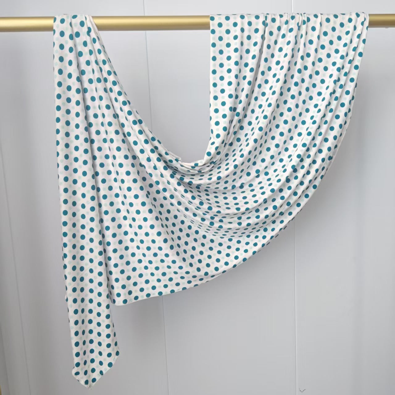 [High Quality Mercerized Cotton Print] Jersey Print Bohemian Watercolor Jersey Print Scarf