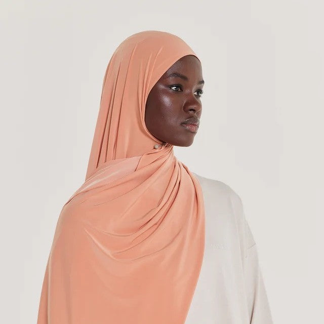 [Solid Color Liquid Jersey] Premium drape scarf Solid Color Breathable Liquid Jersey