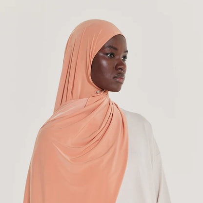 [Solid Color Liquid Jersey] Premium drape scarf Solid Color Breathable Liquid Jersey