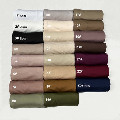 [Solid Color Liquid Jersey] Premium drape scarf Solid Color Breathable Liquid Jersey