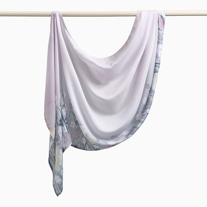 Southeast Asia's best-selling Bali yarn digital print versatile long scarf, fashionable trendy, soft, breathable, shawl headscarf