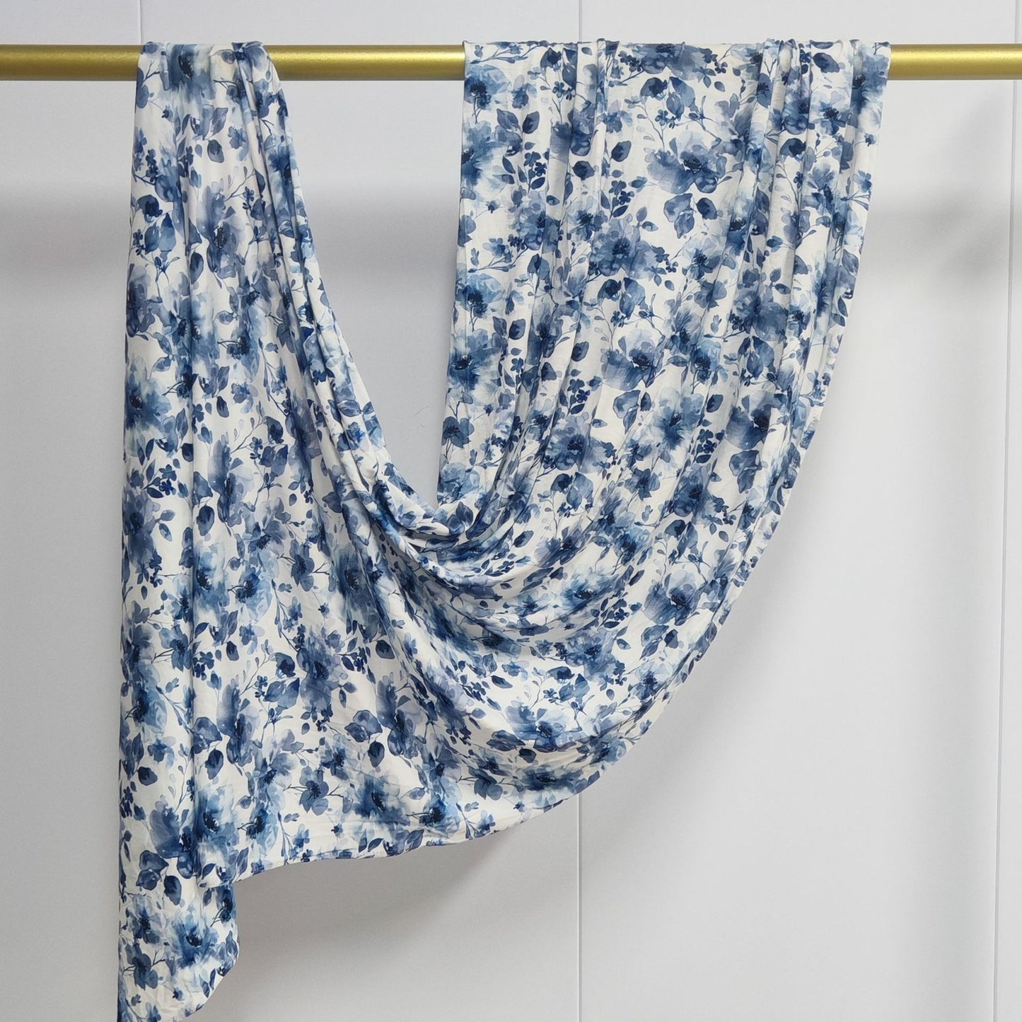 [High Quality Mercerized Cotton Print] Jersey Print Bohemian Watercolor Jersey Print Scarf
