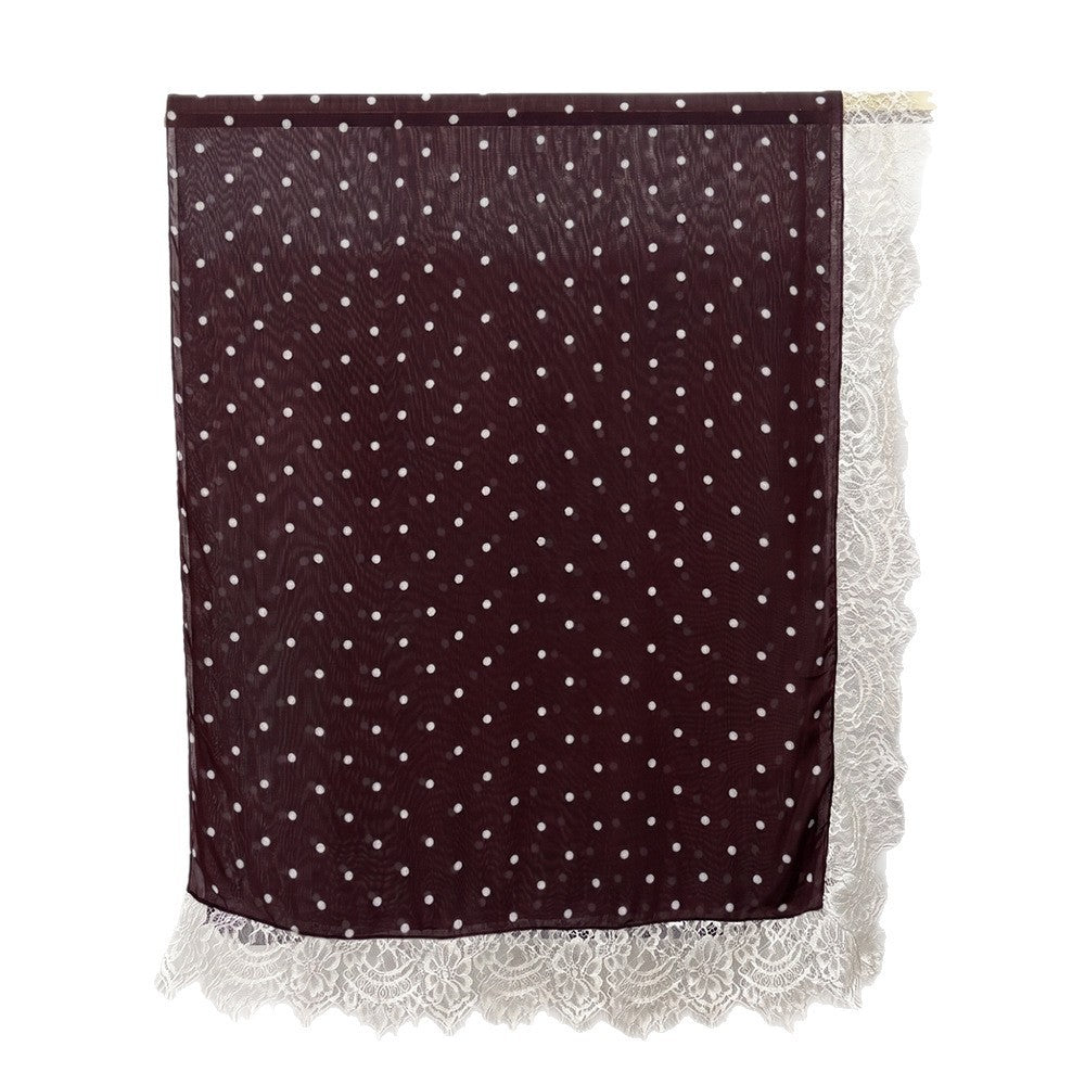 Modal print bohemian fashion lace scarf