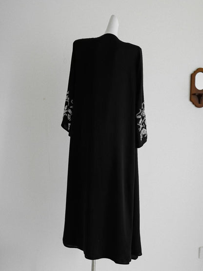 Embellished Black Abaya