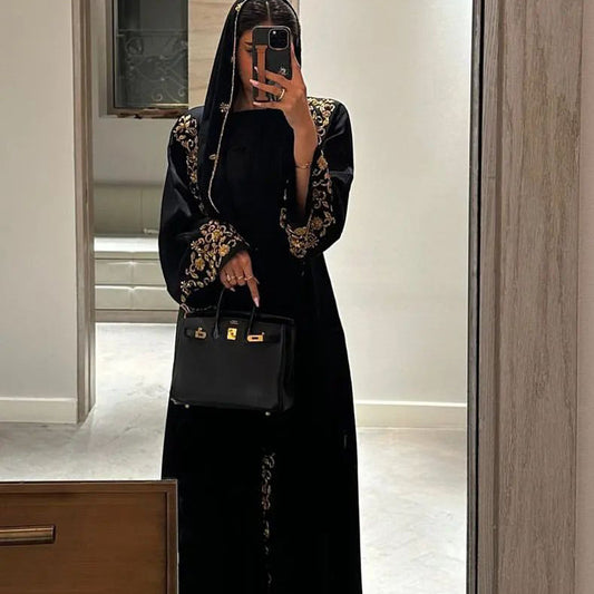 Embellished Black Abaya
