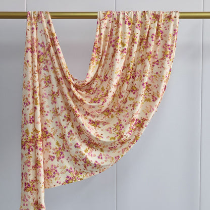 [High Quality Mercerized Cotton Print] Jersey Print Bohemian Watercolor Jersey Print Scarf