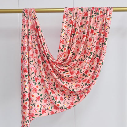 [High Quality Mercerized Cotton Print] Jersey Print Bohemian Watercolor Jersey Print Scarf