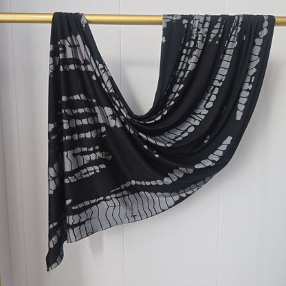 [High Quality Mercerized Cotton Print] Jersey Print Bohemian Watercolor Jersey Print Scarf