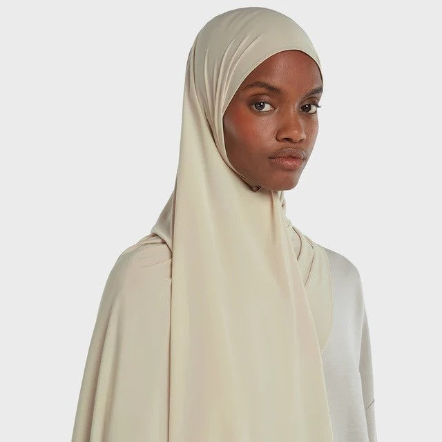 [Solid Color Liquid Jersey] Premium drape scarf Solid Color Breathable Liquid Jersey