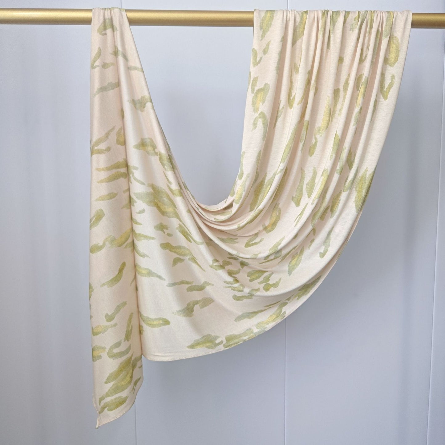 [High Quality Mercerized Cotton Print] Jersey Print Bohemian Watercolor Jersey Print Scarf