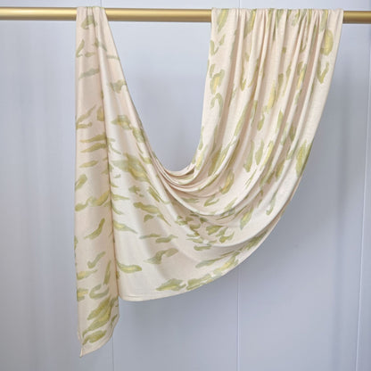 [High Quality Mercerized Cotton Print] Jersey Print Bohemian Watercolor Jersey Print Scarf