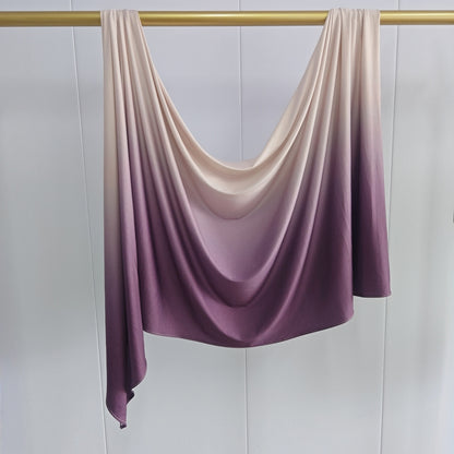 [Liquid jersey gradient] gradient liquid jersey premium Liquid Jersey hand-painted scarf for women
