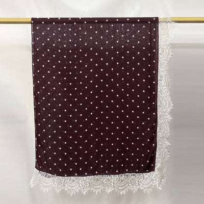 Modal print bohemian fashion lace scarf