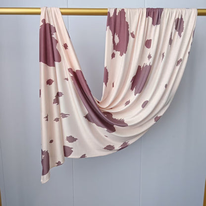 [High Quality Mercerized Cotton Print] Jersey Print Bohemian Watercolor Jersey Print Scarf