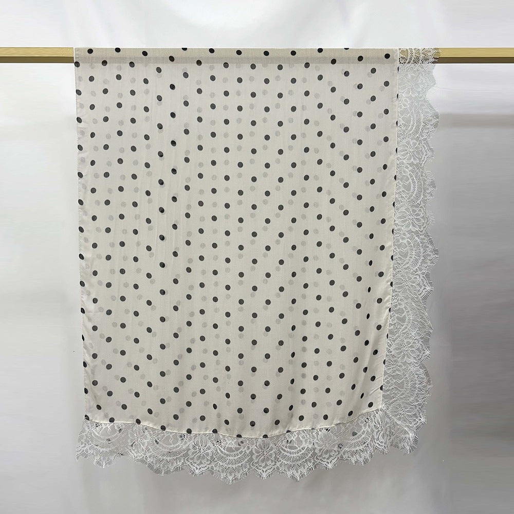 Modal print bohemian fashion lace scarf