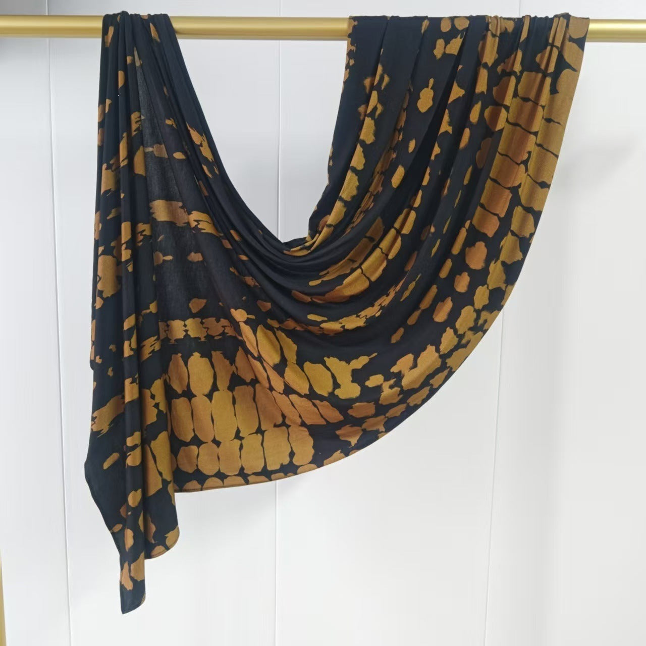 [High Quality Mercerized Cotton Print] Jersey Print Bohemian Watercolor Jersey Print Scarf