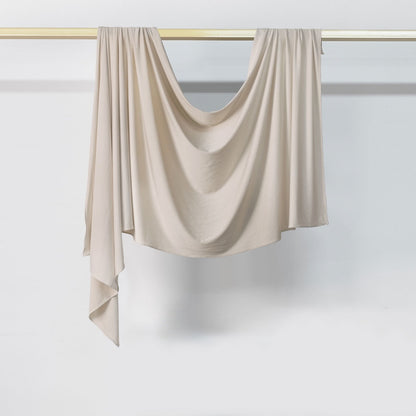 [Solid Color Liquid Jersey] Premium drape scarf Solid Color Breathable Liquid Jersey